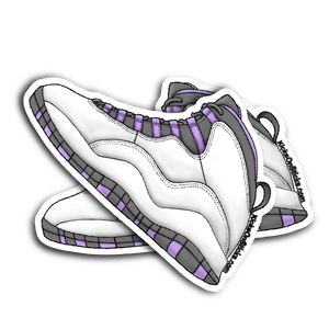 Jordan 10 "Violet' Sneaker Sticker