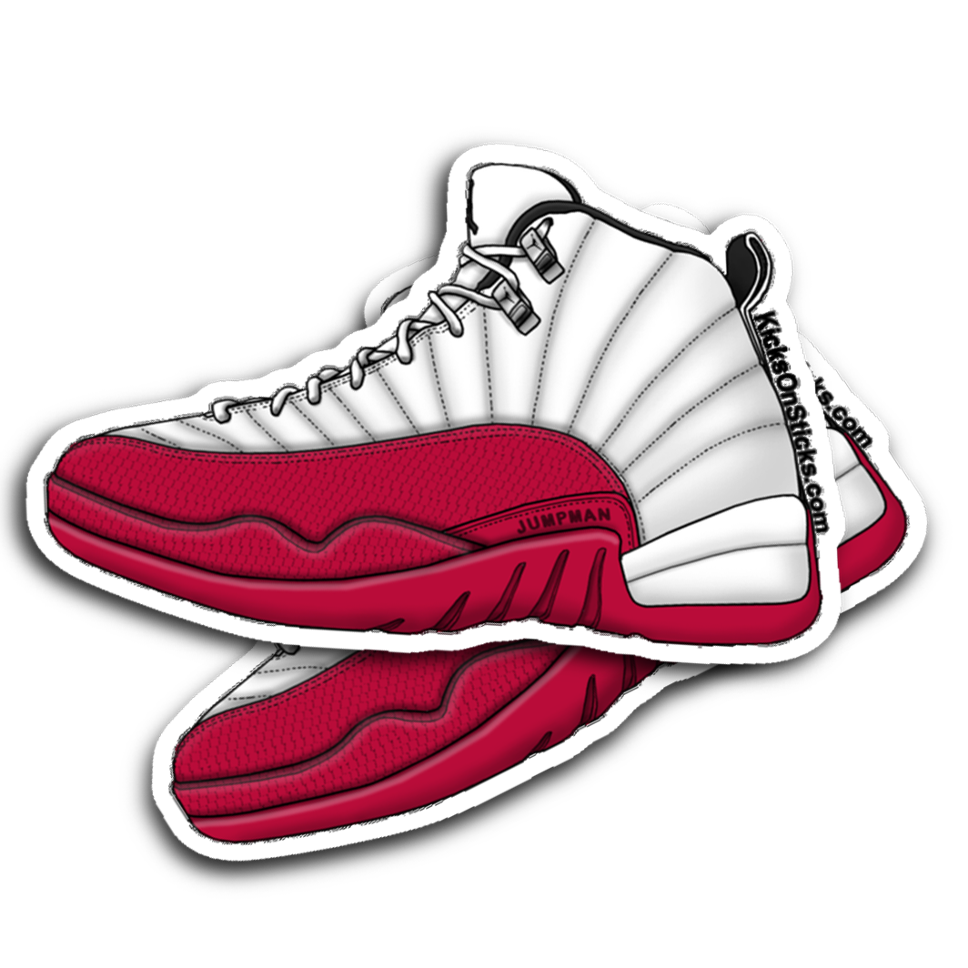 Jordan 12 "Cherry" Sneaker Sticker