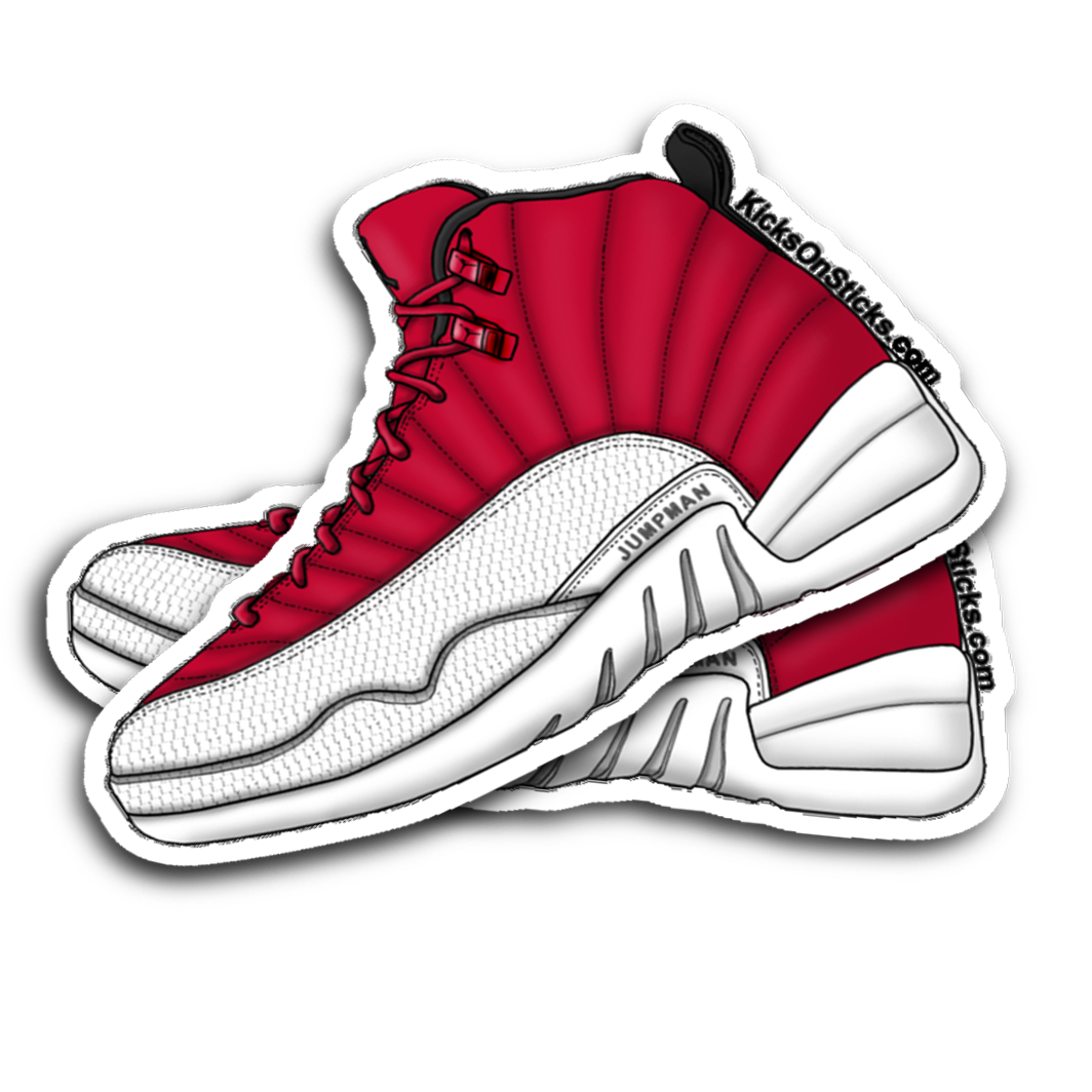 Jordan 12 "Gym Red" Sneaker Sticker