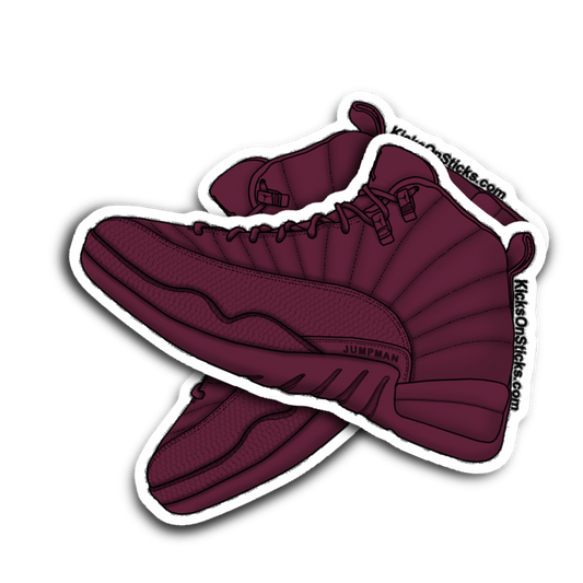 Jordan 12 "PSNY" Bordeaux Sneaker Sticker