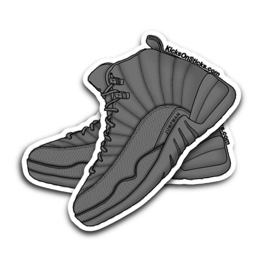 Jordan 12 "PSNY" Grey Sneaker Sticker