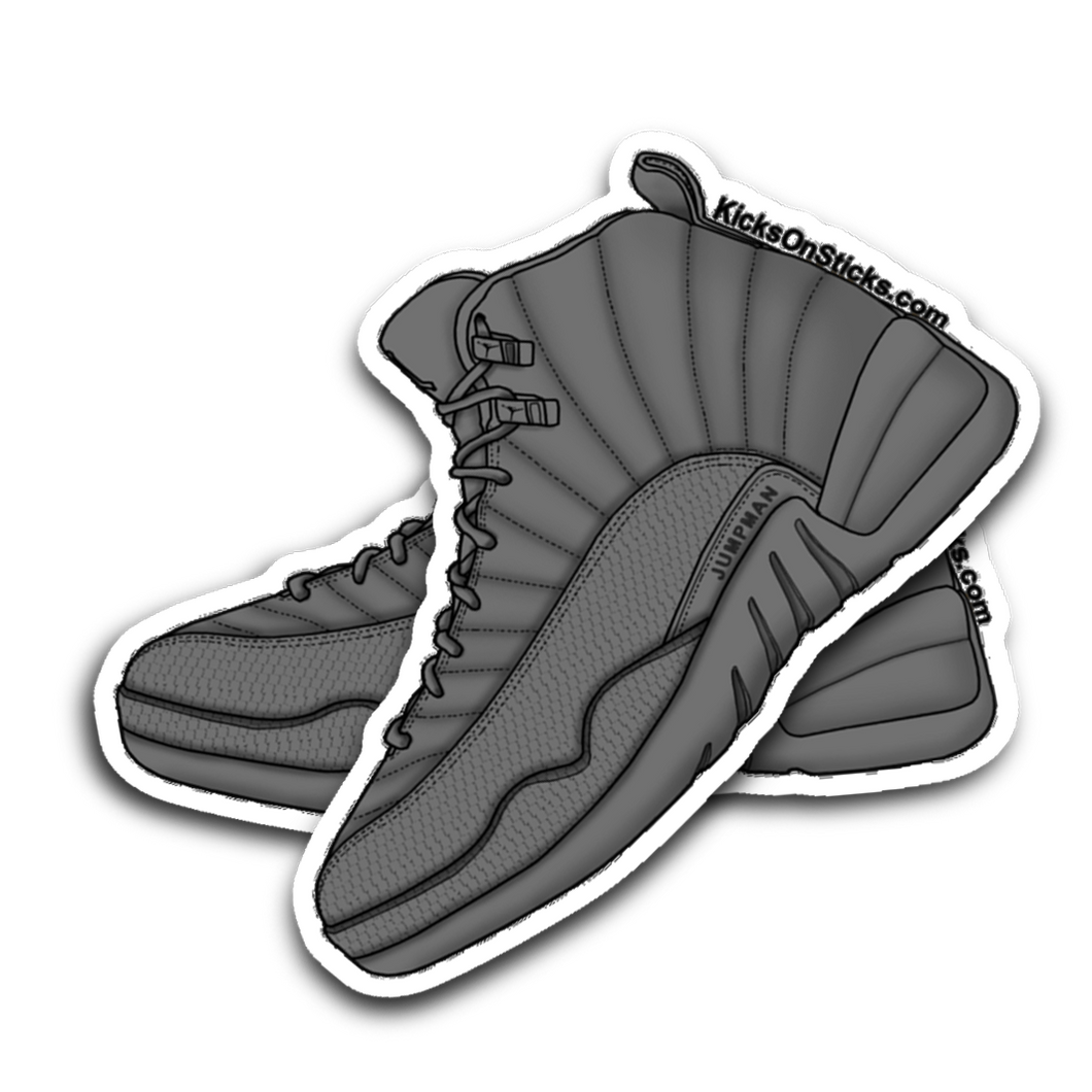 Jordan 12 PSNY Grey Sneaker Sticker