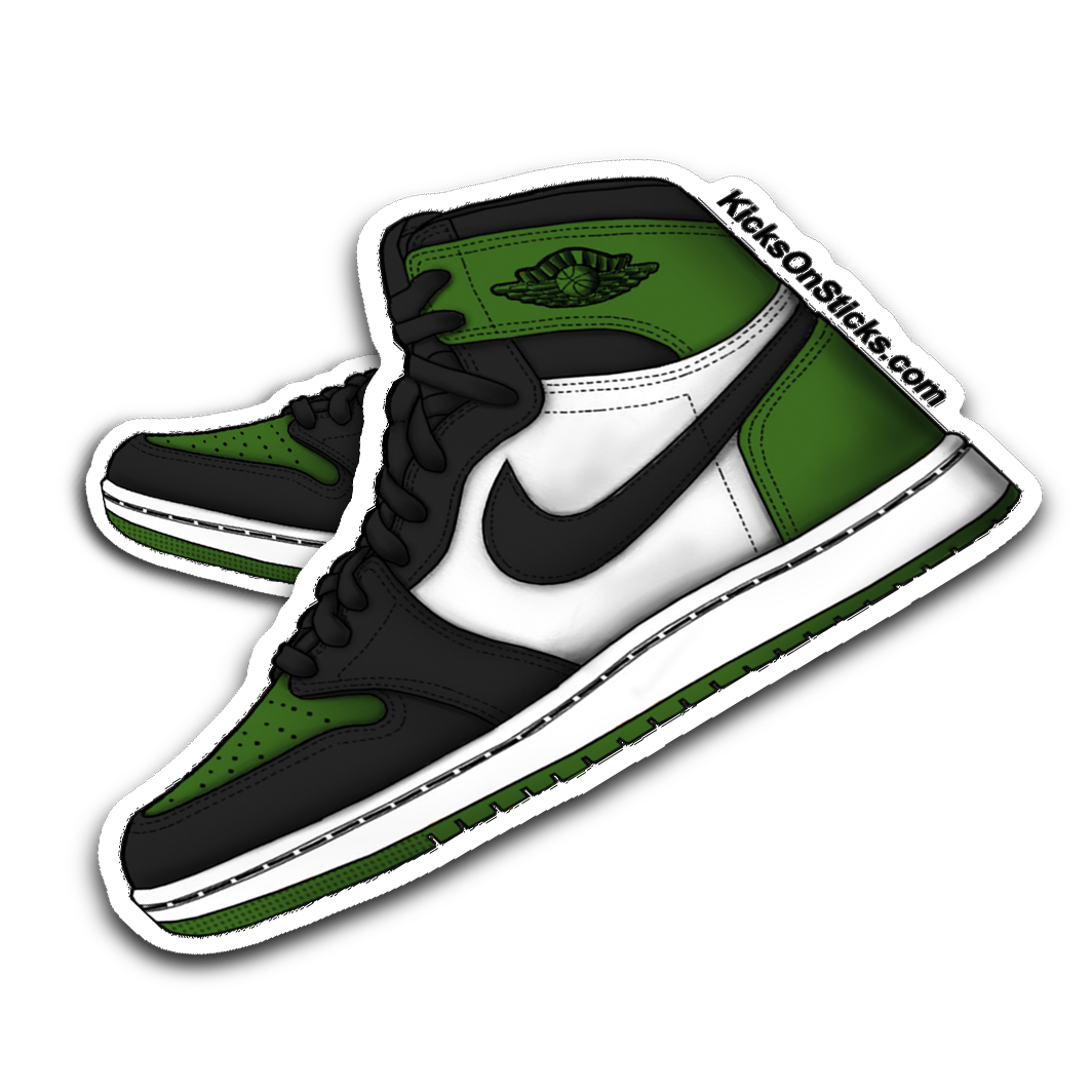 Jordan 1 "Green Toe" Sneaker Sticker
