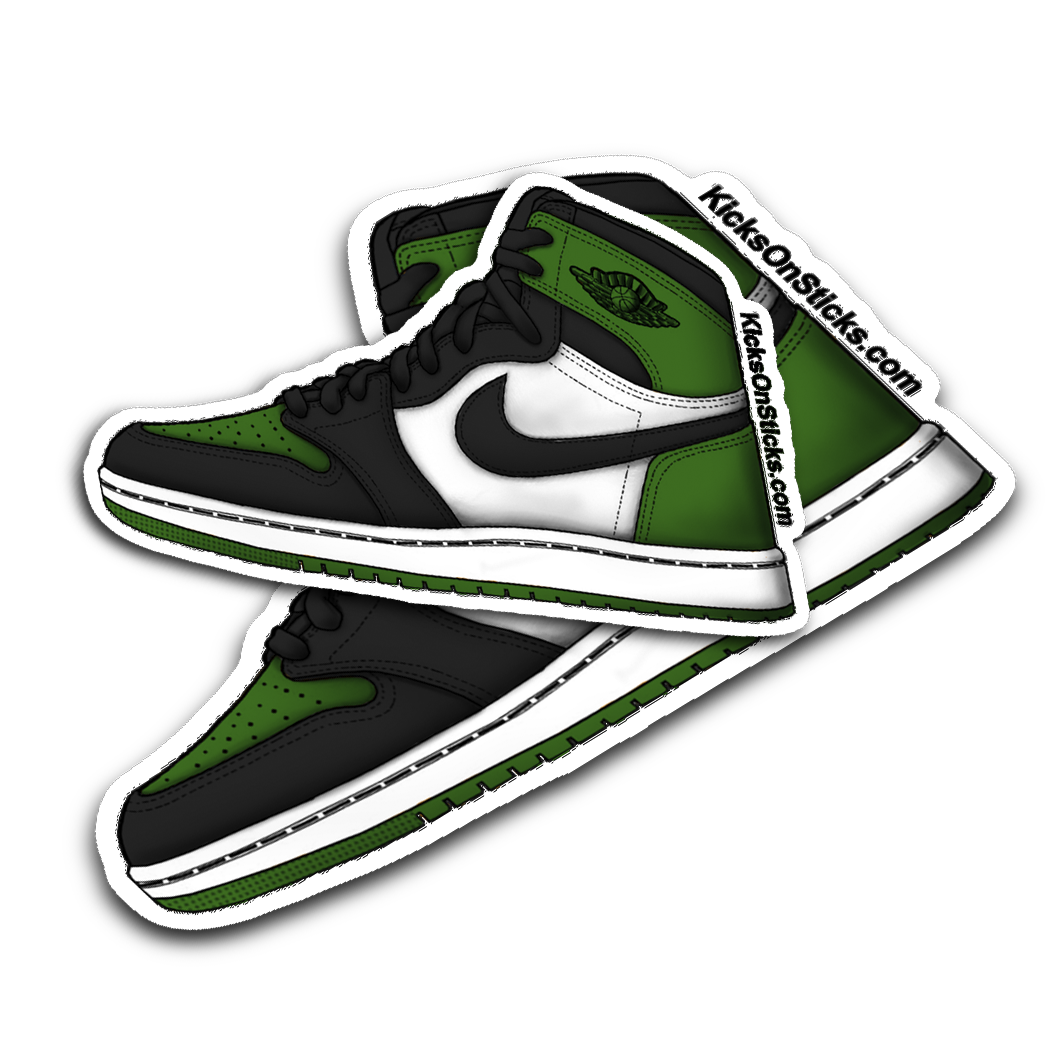 Jordan 1 "Green Toe" Sneaker Sticker