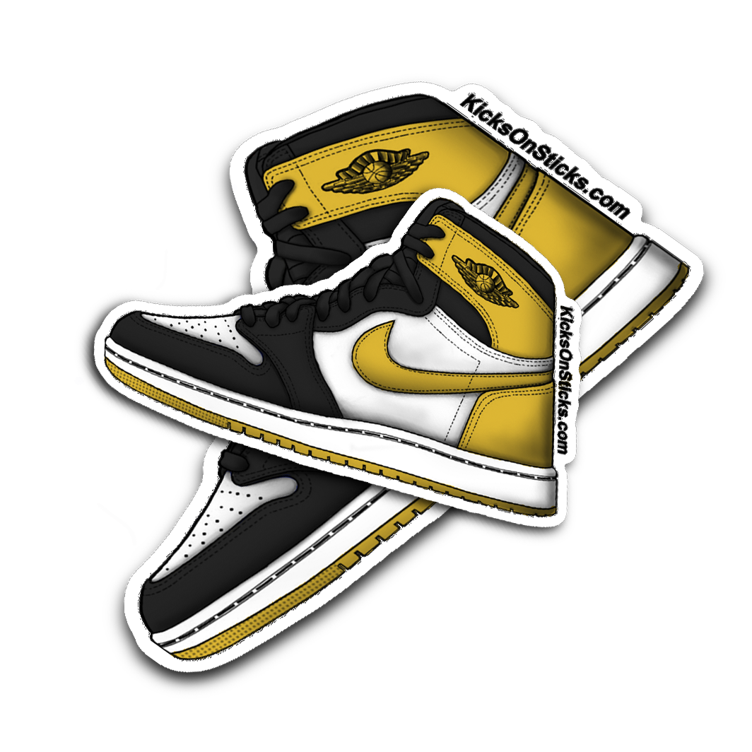 Jordan 1 "Yellow Orche" Sneaker Sticker