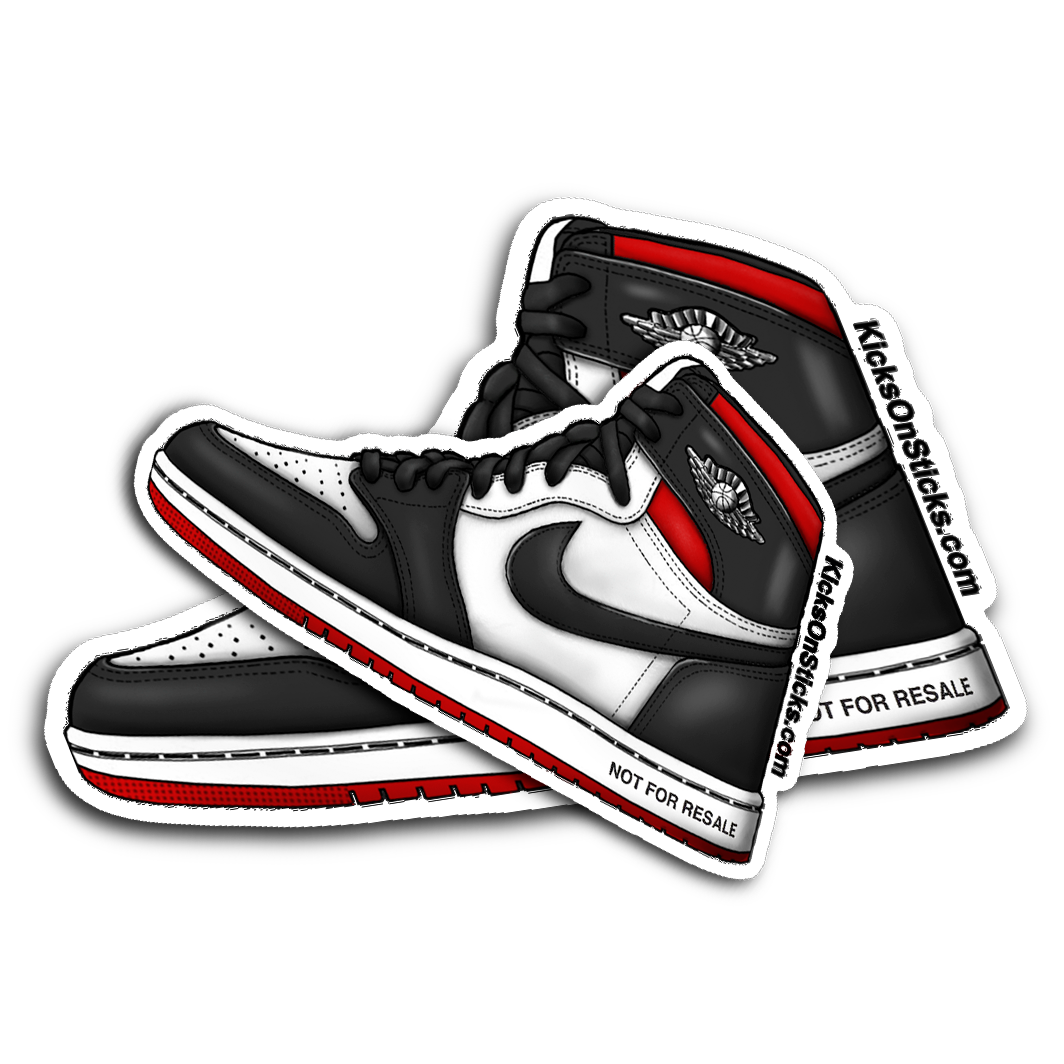 Jordan 1 "Not For Resale Red" Sneaker Sticker