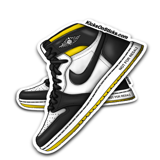 Jordan 1 "Not For Resale Yellow" Sneaker Sticker