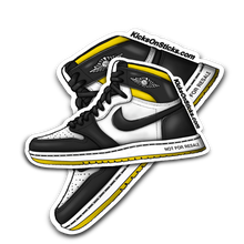 Jordan 1 "Not For Resale Yellow" Sneaker Sticker