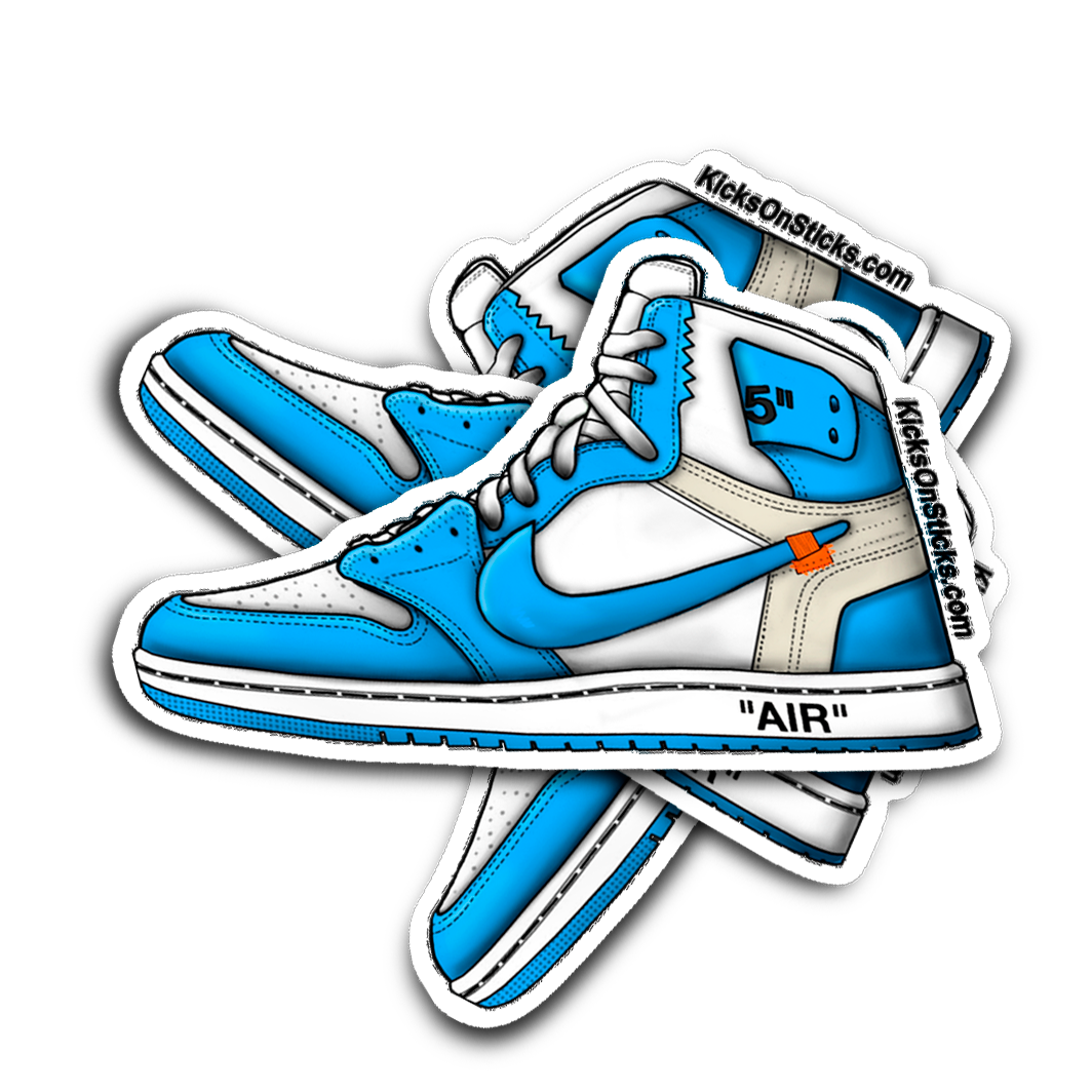 Jordan 1 "Off-White" UNC Sneaker Sticker
