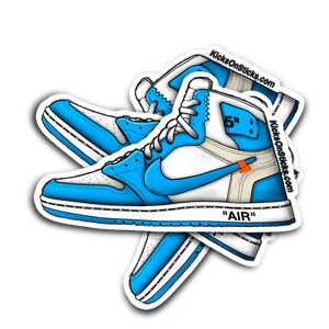Jordan 1 "Off-White" UNC Sneaker Sticker