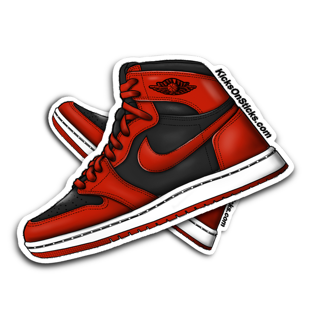 Jordan 1 "Reverse Bred" Sneaker Sticker