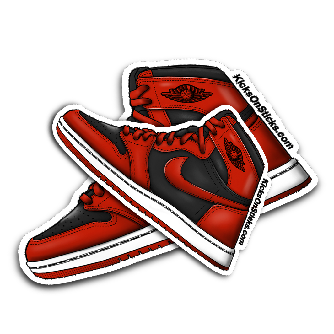 Jordan 1 "Reverse Bred" Sneaker Sticker