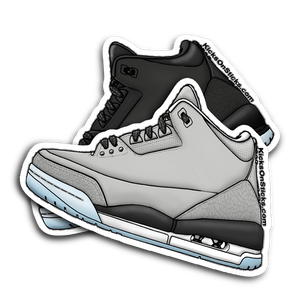 Jordan 3 "3Lab5" Silver Sneaker Sticker