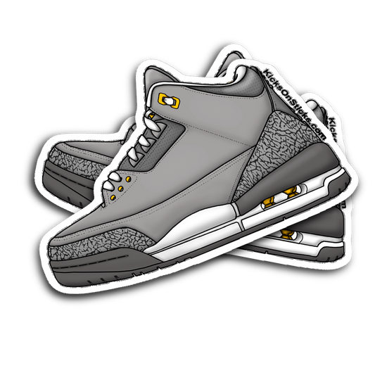 Jordan 3 "Cool Grey" Sneaker Sticker