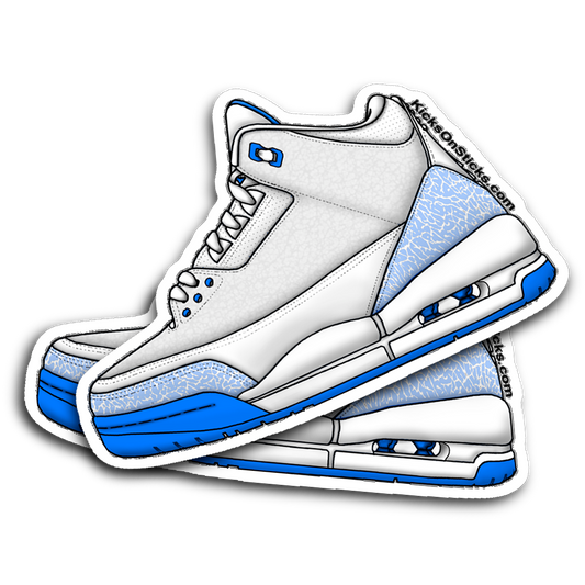 Jordan 3 "Harbor Blue" Sneaker Sticker