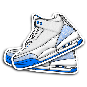 Jordan 3 "Harbor Blue" Sneaker Sticker