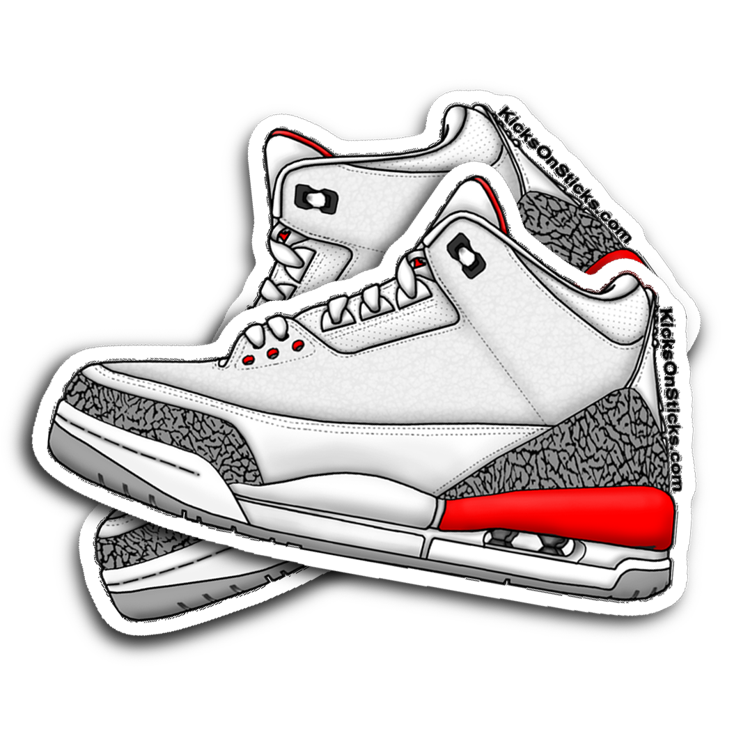 Jordan 3 "Katrina" Sneaker Sticker