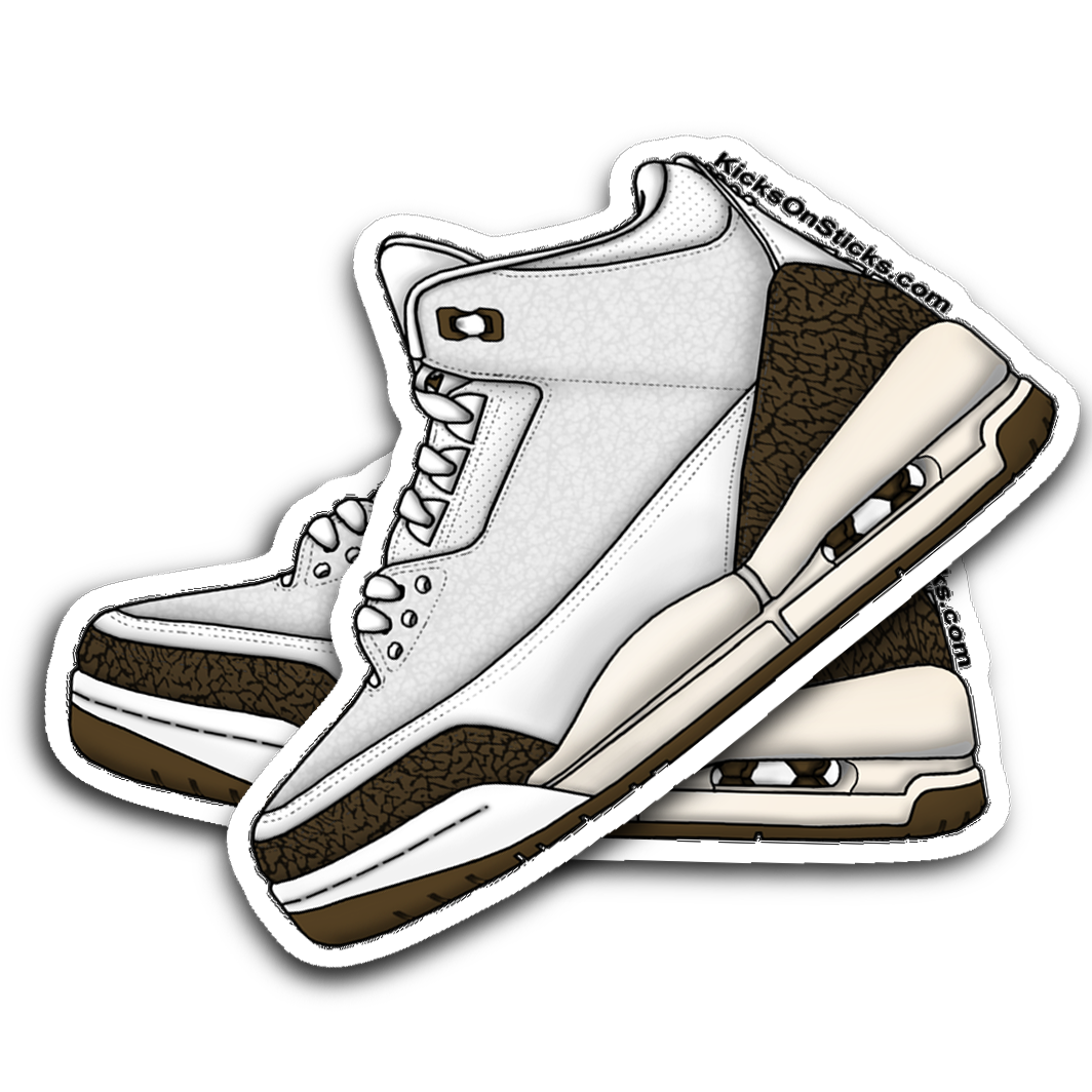 Jordan 3 "Mocha" Sneaker Sticker