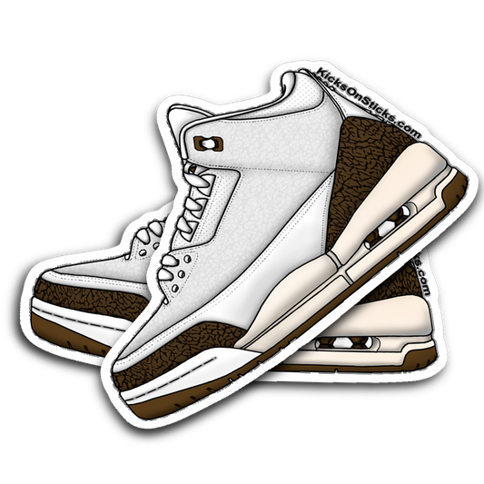 Jordan 3 "Mocha" Sneaker Sticker