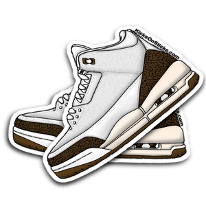 Jordan 3 "Mocha" Sneaker Sticker