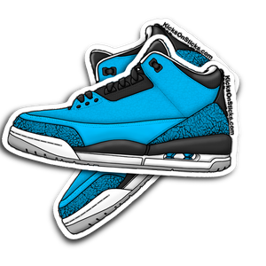 Jordan 3 "Powder Blue" Sneaker Sticker