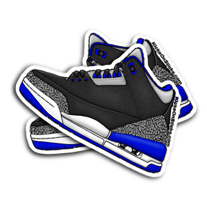 Jordan 3 "Sport Blue" Sneaker Sticker