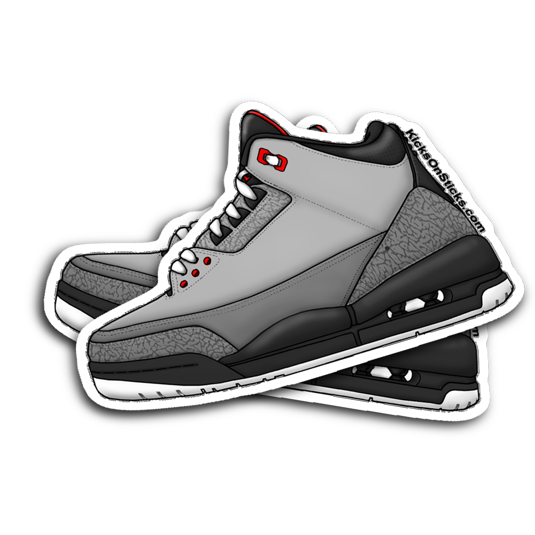 Jordan 3 "Stealth" Sneaker Sticker
