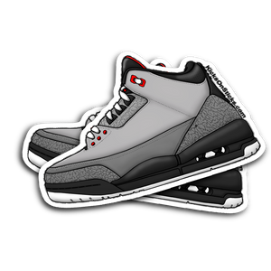 Jordan 3 "Stealth" Sneaker Sticker