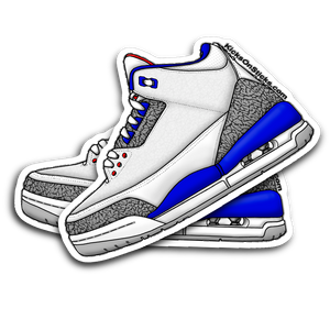 Jordan 3 "True Blue" Sneaker Stickers