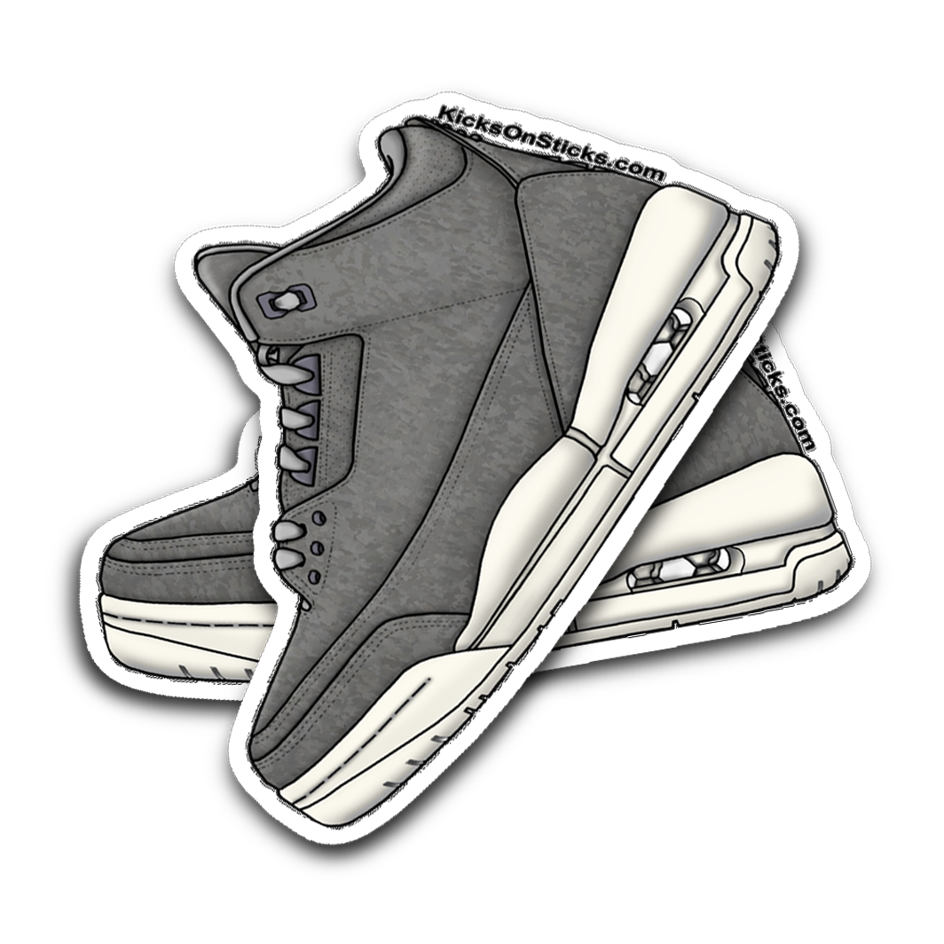 Jordan 3 "Wool" Sneaker Sticker
