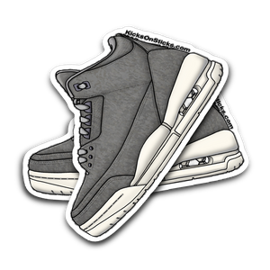 Jordan 3 "Wool" Sneaker Sticker