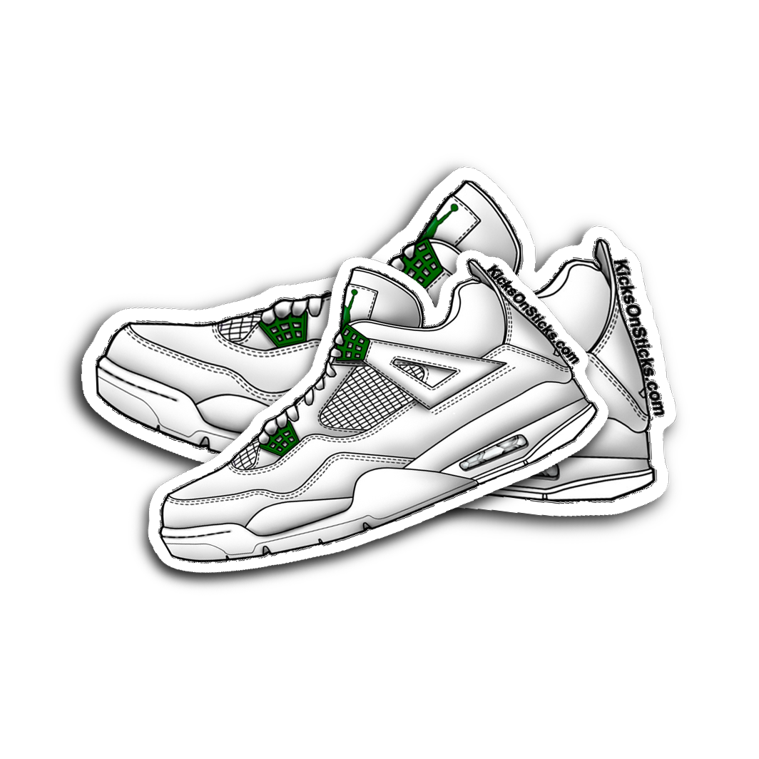 Jordan 4 "Classic Green" Sneaker Sticker