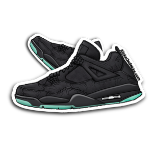 Jordan 4 "Kaws Black" Sneaker Sticker