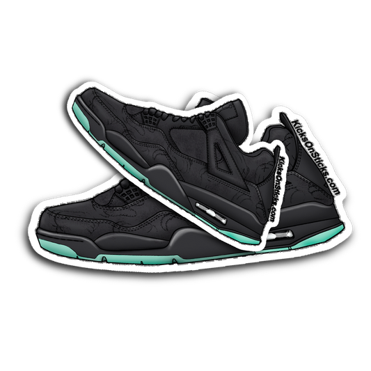 Jordan 4 "Kaws Black" Sneaker Sticker