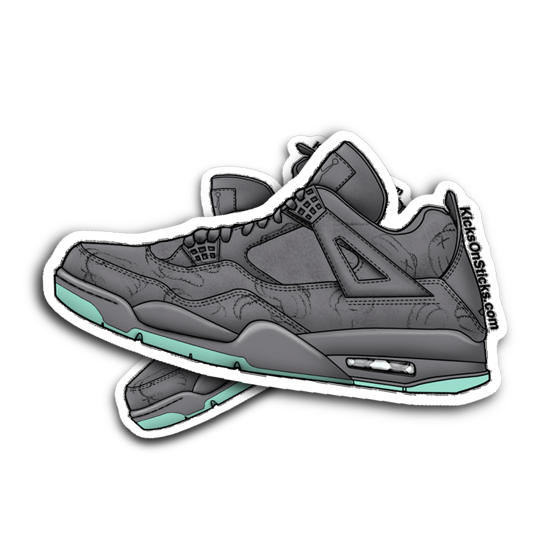 Jordan 4 "Kaws Grey" Sneaker Sticker