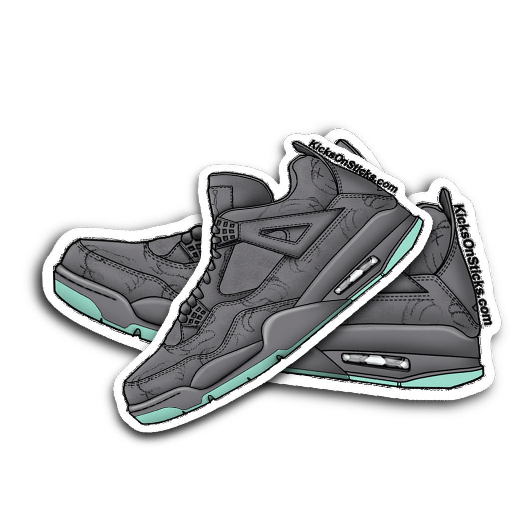 Jordan 4 "Kaws Grey" Sneaker Sticker