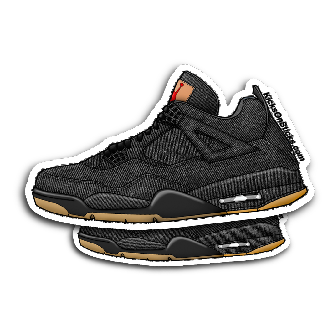 Jordan 4 "Levi Black" Sneaker Sticker