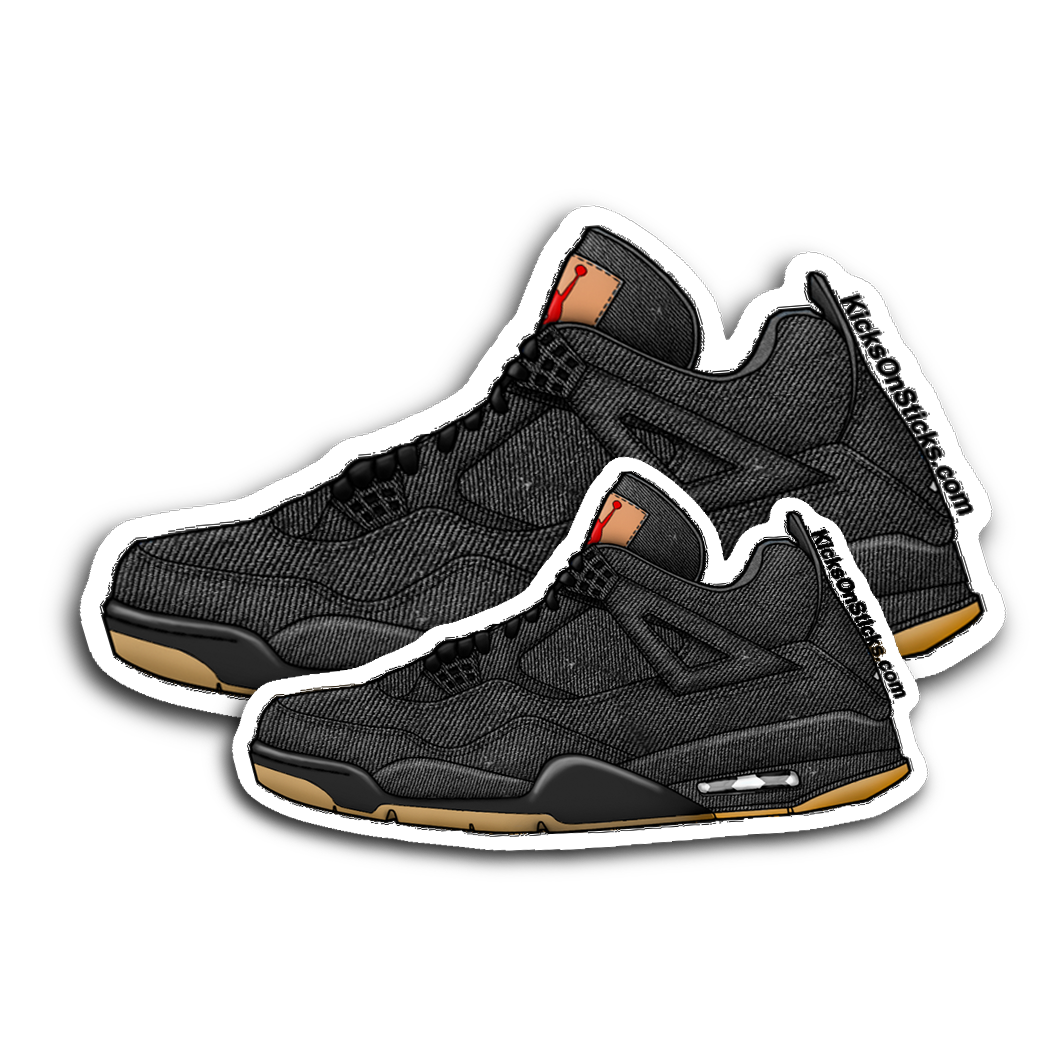 Jordan 4 "Levi Black" Sneaker Sticker