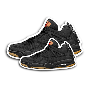 Jordan 4 "Levi Black" Sneaker Sticker