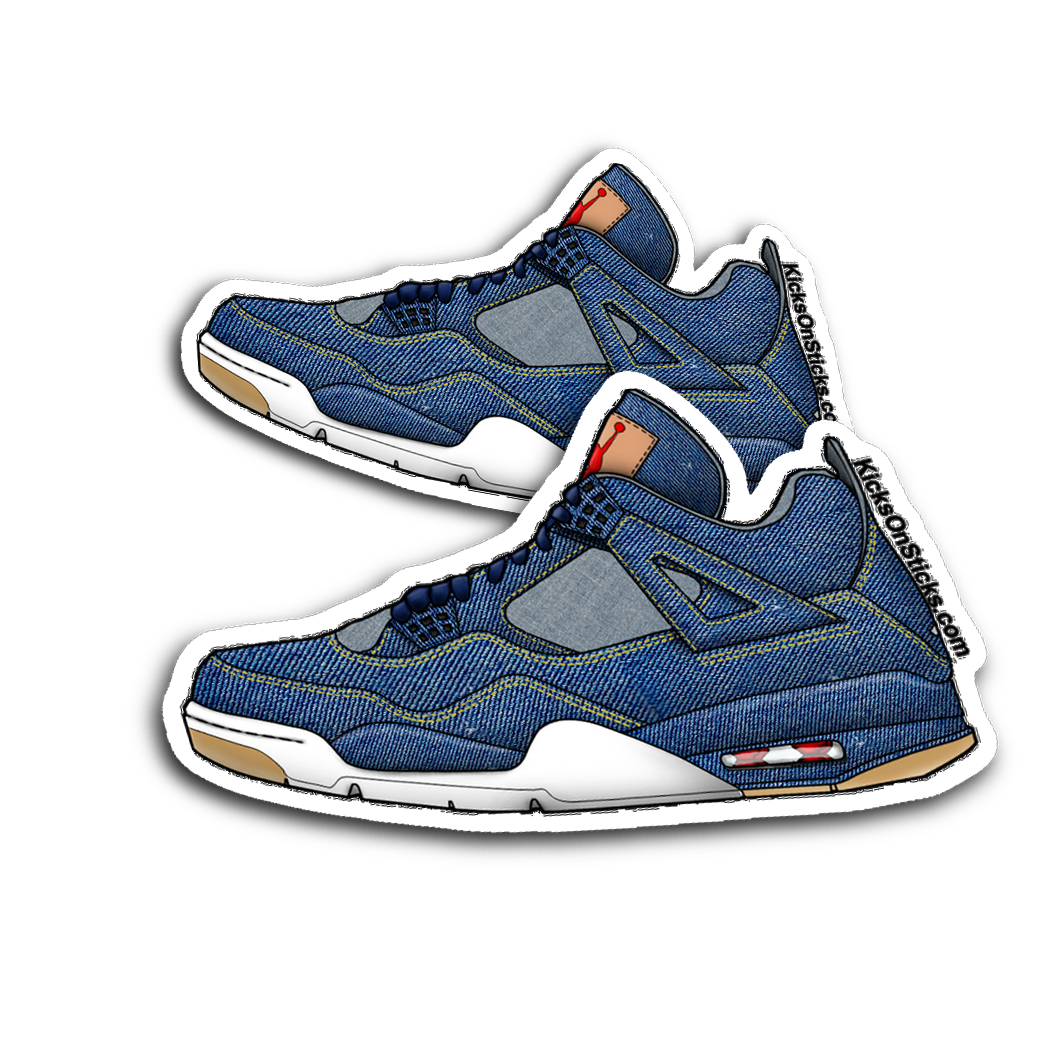 Jordan 4 "Levi Blue" Sneaker Sticker