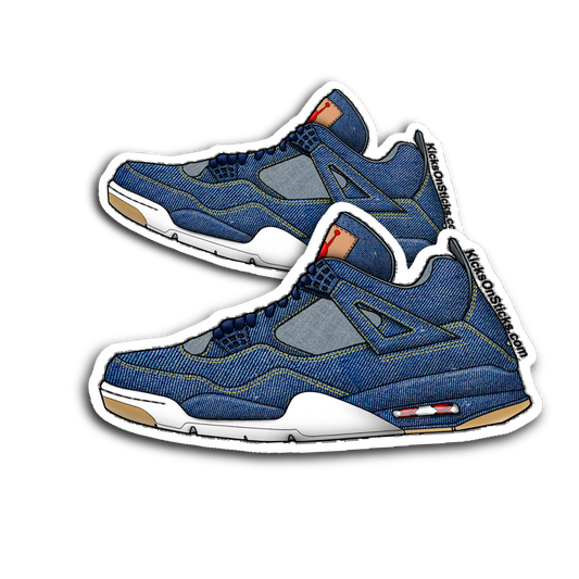 Jordan 4 "Levi Blue" Sneaker Sticker