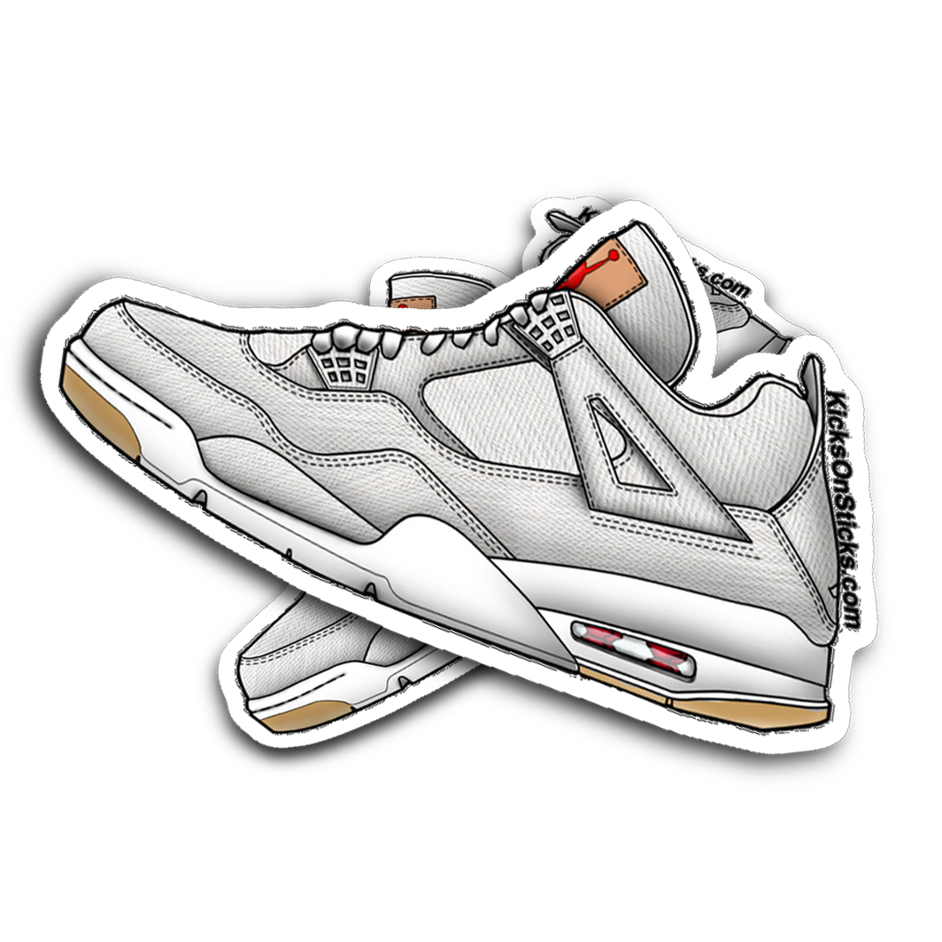 Jordan 4 "Levi White" Sneaker Sticker