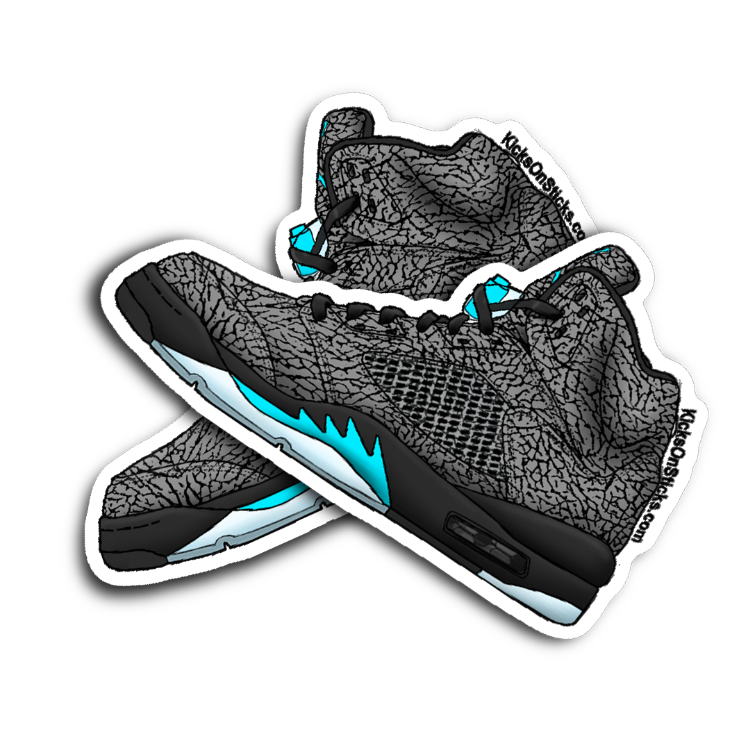 Jordan 5 "3Lab5" Blue Sneaker Sticker