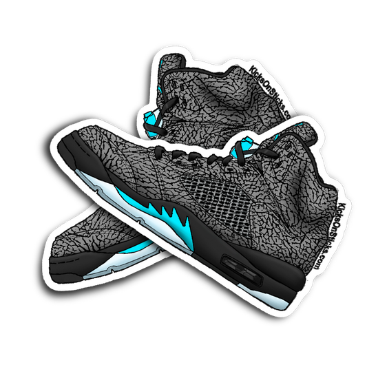 Jordan 5 "3Lab5" Blue Sneaker Sticker