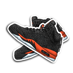 Jordan 5 "3Lab5" Infrared Sneaker Sticker