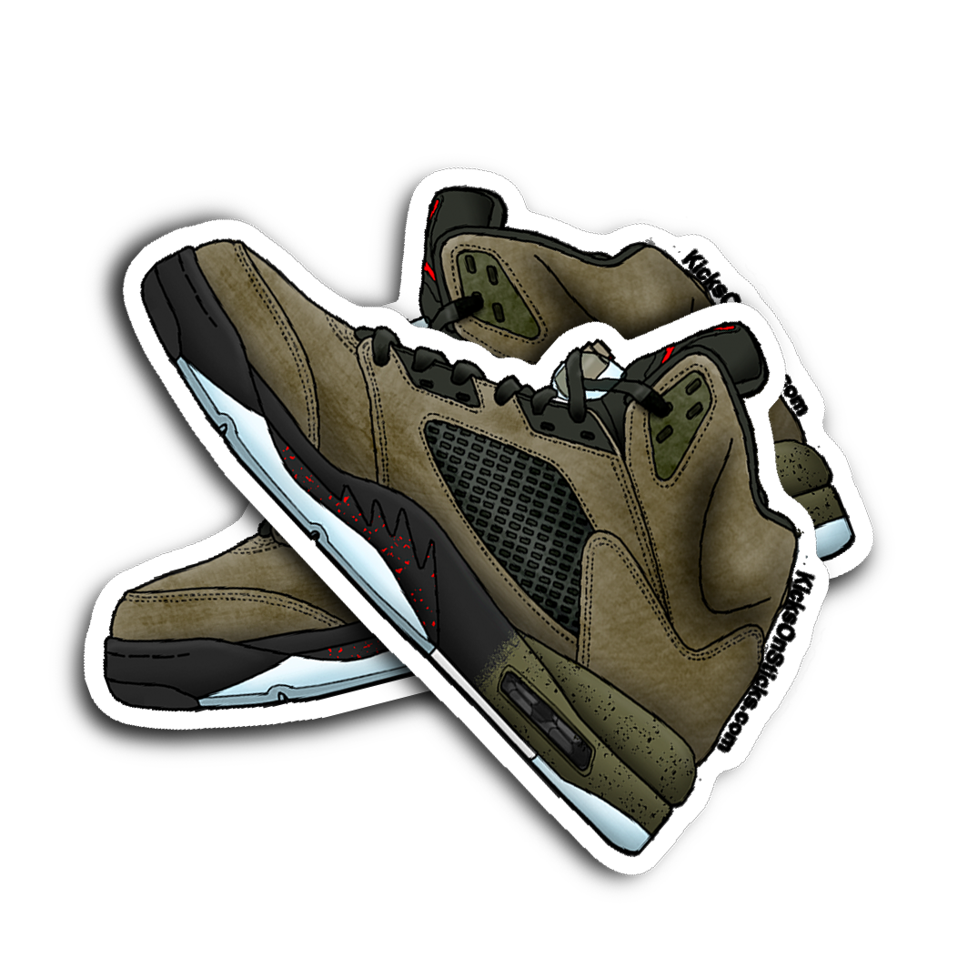 Jordan 5 "Fear" Sneaker Sticker