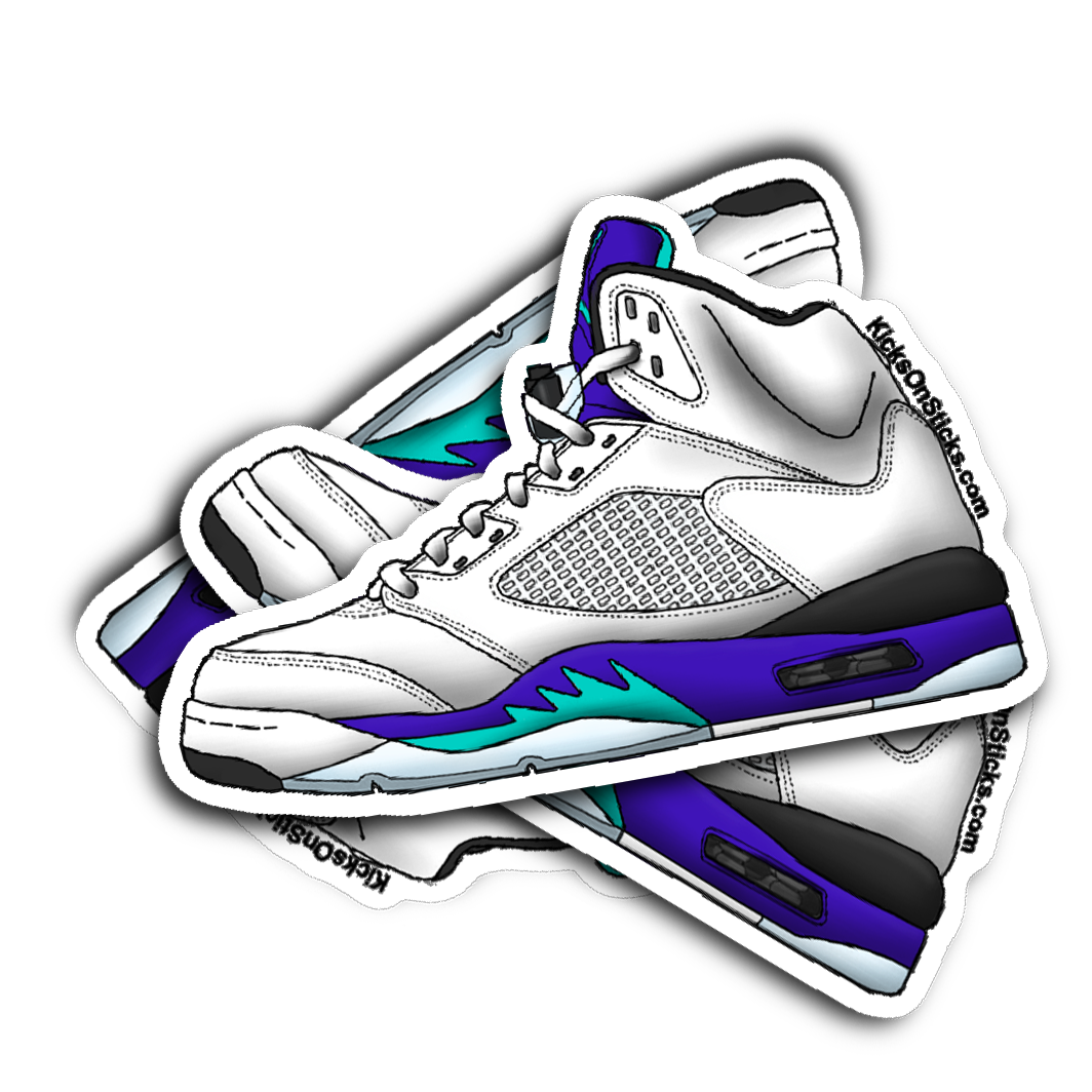 Jordan 5 "Grape" Sneaker Sticker