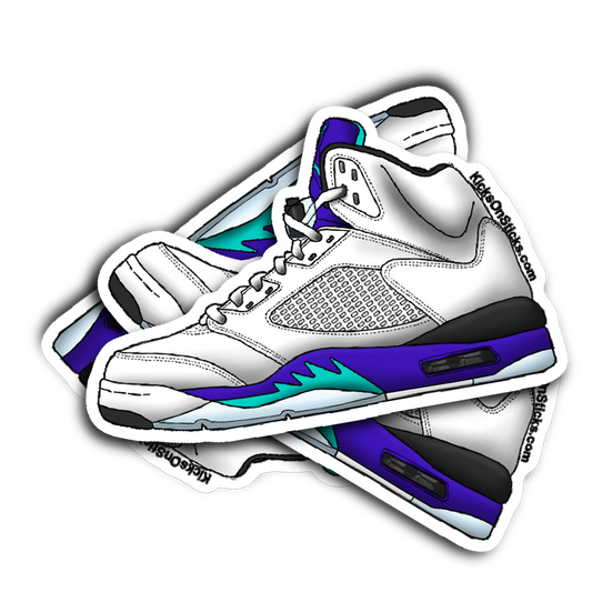 Jordan 5 "Grape" Sneaker Sticker