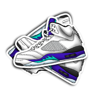 Jordan 5 "Grape" Sneaker Sticker
