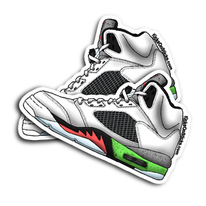 Jordan 5 "Poison Green" Sneaker Sticker